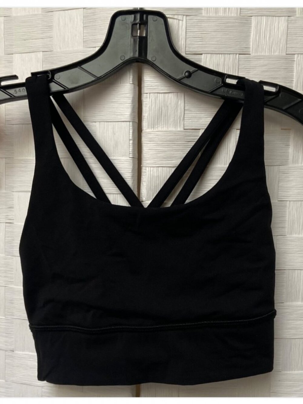Lululemon athletica Black Cross Back Bra Size 4